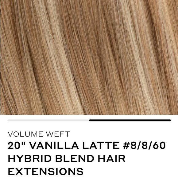 Bellami Volume Weft 20" Vanilla Latte Hair Extensions - Picture 1 of 5